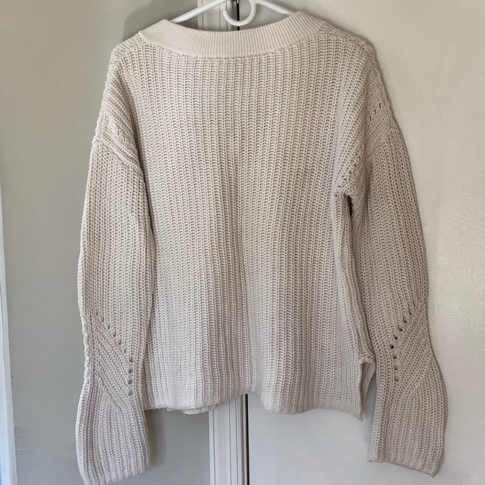 Front lace sweater